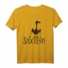 Stockente Silhouette | Lustiges Nordic Walking T-Shirt für Läufer, Geher & Teams - Ausdauer Sportoutfit mit Spaßfaktor