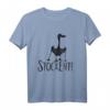 Stockente Silhouette | Lustiges Nordic Walking T-Shirt für Läufer, Geher & Teams - Ausdauer Sportoutfit mit Spaßfaktor