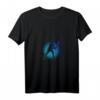 Damen Federball Badmintonspieler Herren Badminton T-Shirt mit V-Ausschnitt - Witziges Sportshirt für Badmintonliebhaber