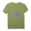 Damen Federball Badmintonspieler Herren Badminton T-Shirt mit V-Ausschnitt - Witziges Sportshirt für Badmintonliebhaber