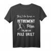 Stabhochsprung & Hochsprung Sport-T-Shirt mit Motiv - Für Athleten, Springer & Leistungssportler bei Wettkämpfen & Training