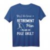 Stabhochsprung & Hochsprung Sport-T-Shirt mit Motiv - Für Athleten, Springer & Leistungssportler bei Wettkämpfen & Training