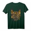 Steampunk Stil Wolf T-Shirt mit Zahnrädern – Handgezeichnetes Retro Wolfskopf als Geschenkidee für Steampunk-Fans