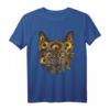 Steampunk Stil Wolf T-Shirt mit Zahnrädern – Handgezeichnetes Retro Wolfskopf als Geschenkidee für Steampunk-Fans