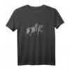 Kinder Steampunk Beagle auf Pferd T-Shirt - Kreatives Originalkunst Design für Kinder, klassisch geschnitten