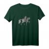 Kinder Steampunk Beagle auf Pferd T-Shirt - Kreatives Originalkunst Design für Kinder, klassisch geschnitten
