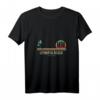 Damen Vintage Surf T-Shirt mit V-Ausschnitt - Hermosa Beach California Surfen, Retro Surfbretter & Palmen Design für Surferinnen & Surfliebhaber