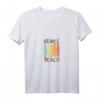 Damen Surfbretter T-Shirt mit V-Ausschnitt - Venice Beach Kalifornien Design für Surferinnen und Strandliebhaberinnen