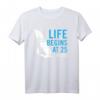 Windsurfen T-Shirt – Life begins at 25 Knoten | Lustiges Surfen Shirt für Windsurfer & Wassersportfans