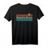 70er 80er CA Retro Sunset Santa Cruz T-Shirt - Vintage Surfer Mode für Sommer und Strand
