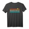 70er 80er CA Retro Sunset Santa Cruz T-Shirt - Vintage Surfer Mode für Sommer und Strand