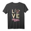 Miami Liebe Urlaub am Sandstrand Surfen unter Palmen T-Shirt – Perfektes Reiseshirt für Miami-Urlauber und Surffans