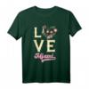 Miami Liebe Urlaub am Sandstrand Surfen unter Palmen T-Shirt – Perfektes Reiseshirt für Miami-Urlauber und Surffans