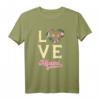 Miami Liebe Urlaub am Sandstrand Surfen unter Palmen T-Shirt – Perfektes Reiseshirt für Miami-Urlauber und Surffans