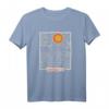 70s 80s CA Retro Sunset Ocean Santa Cruz T-Shirt - Vintage Surf Wear im Doodle Style