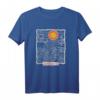 70s 80s CA Retro Sunset Ocean Santa Cruz T-Shirt - Vintage Surf Wear im Doodle Style
