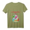Damen Flamingo Strand Surf T-Shirt mit V-Ausschnitt - Leichtes, Klassisch Geschnittenes Urlaubs- und Strandshirt
