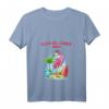 Damen Flamingo Strand Surf T-Shirt mit V-Ausschnitt - Leichtes, Klassisch Geschnittenes Urlaubs- und Strandshirt