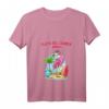 Damen Flamingo Strand Surf T-Shirt mit V-Ausschnitt - Leichtes, Klassisch Geschnittenes Urlaubs- und Strandshirt