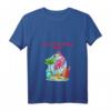 Damen Flamingo Strand Surf T-Shirt mit V-Ausschnitt - Leichtes, Klassisch Geschnittenes Urlaubs- und Strandshirt