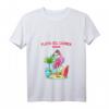 Damen Flamingo Strand Surf T-Shirt mit V-Ausschnitt - Leichtes, Klassisch Geschnittenes Urlaubs- und Strandshirt