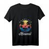 Hawaii Surfer Damen T-Shirt mit V-Ausschnitt - Leichtes Sommerurlaubsshirt & Souvenir für Hawaii-Reisen