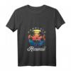 Hawaii Surfer Damen T-Shirt mit V-Ausschnitt - Leichtes Sommerurlaubsshirt & Souvenir für Hawaii-Reisen
