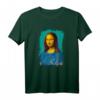 Mona Lisa mit Great Wave Surfer T-Shirt – Retro Kunst Mashup für Surfer, Kunstliebhaber & Meeresfans, Perfekt für Sommerurlaub & Partys