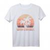 Canary Gran Canaria Sonnenuntergang Palme Vintage T-Shirt – Perfektes Geschenk für Strand- und Inselliebhaber, Surfer & Kanarienvögel-Fans