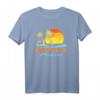 HapMonkey Sunset Palm Trees Ocean Surfer T-Shirt – Perfekt für Strandurlaub, Surfer & Acapulco Fans