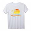 HapMonkey Sunset Palm Trees Ocean Surfer T-Shirt – Perfekt für Strandurlaub, Surfer & Acapulco Fans