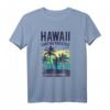 Aloha Hawaii Retro Vintage Sonnenuntergang T-Shirt – Tropisches Strand-Design für Sommerurlaub, Surfer & Hawaii-Fans