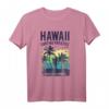 Aloha Hawaii Retro Vintage Sonnenuntergang T-Shirt – Tropisches Strand-Design für Sommerurlaub, Surfer & Hawaii-Fans