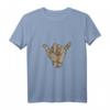 Damen Desert Camo Surfs Up Hawaii Shaka Sign T-Shirt mit V-Ausschnitt – Perfekt für Surfer, Hawaii Fans & Urlaubserinnerungen