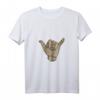 Damen Desert Camo Surfs Up Hawaii Shaka Sign T-Shirt mit V-Ausschnitt – Perfekt für Surfer, Hawaii Fans & Urlaubserinnerungen