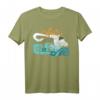 HapMonkey Moana Maui Hook Surf and Sun Gradient Graphic T-Shirt – Offiziell lizenziertes Disney Geschenk für Fans