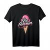 Leckeres Eiscreme T-Shirt mit großer Eiskugel in Waffel – Perfekt für Sommer, Urlaub & Eisliebhaber-Geschenke für Kinder, Damen & Herren
