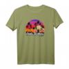 Santa Barbara Vintage California Surf T-Shirt – Retro Surfer Style mit Palmen und Sonnenuntergang für Strand, Urlaub und Wassersport