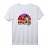 Santa Barbara Vintage California Surf T-Shirt – Retro Surfer Style mit Palmen und Sonnenuntergang für Strand, Urlaub und Wassersport