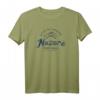 Nazare Portugal Surfen Weinlese T-Shirt – Vintage Retro Design mit Koordinaten für Surfer und Fotografen als Souvenir