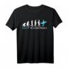 Surf Evolution T-Shirt für Surfer & Surfliebhaber - Lustiges Wassersport-Shirt und Geschenk für Surfer
