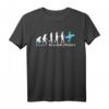 Surf Evolution T-Shirt für Surfer & Surfliebhaber - Lustiges Wassersport-Shirt und Geschenk für Surfer
