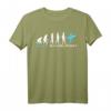 Surf Evolution T-Shirt für Surfer & Surfliebhaber - Lustiges Wassersport-Shirt und Geschenk für Surfer
