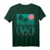 Vintage Miami Shirt - Florida Souvenir mit Strand und Palmen, Surfer Design, Perfektes Geschenk für Amerika- und Florida-Liebhaber