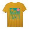 Vintage Miami Shirt - Florida Souvenir mit Strand und Palmen, Surfer Design, Perfektes Geschenk für Amerika- und Florida-Liebhaber