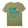 Vintage Miami Shirt - Florida Souvenir mit Strand und Palmen, Surfer Design, Perfektes Geschenk für Amerika- und Florida-Liebhaber