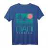 Vintage Miami Shirt - Florida Souvenir mit Strand und Palmen, Surfer Design, Perfektes Geschenk für Amerika- und Florida-Liebhaber