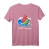 Lustiges Wassermelone Surfer T-Shirt - Wellenreiten & Wassersport Geschenk für Surfer & Melonenliebhaber