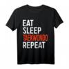 EAT SLEEP Taekwondo Repeat T-Shirt - Lustiges Sport Geschenk für Herren, Damen & Kinder, Perfekt für Geburtstage & Weihnachten