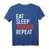 EAT SLEEP Taekwondo Repeat T-Shirt - Lustiges Sport Geschenk für Herren, Damen & Kinder, Perfekt für Geburtstage & Weihnachten